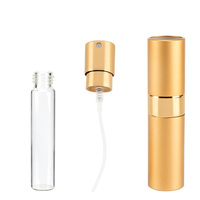 Atomiseur de parfum rechargeable Twist Up 8ml 10ml 15ml en aluminium avec flacon en verre et boîte