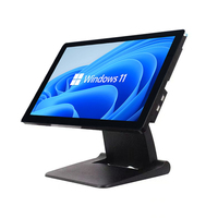 RUINAI Terminal Punto de Venta con Pantalla Táctil Capacitiva de 15.6'' y 10 Puntos, Sistema de Caja Registradora de Escritorio Android 11 con 4G/WiFi/NFC, Wi-Fi 6, 4GB
