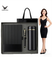 Bas quantité minimale de commande 5 en 1 boîtes d'emballage promotionnelles coffret cadeau Power Bank stylo Usb souris bouteille hommes coffret cadeau