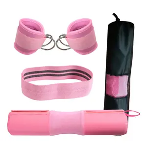 Juego de mancuernas personalizadas de espuma para gimnasio, correas de tobillo de Yoga, banda de resistencia, mancuerna, sentadillas, con bolsa