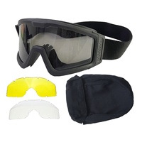 Série de protection tactique, casque avec lentille en PC anti-buée à revêtement dur, équipement de protection personnel pour le tir balistique et le combat tactique