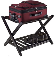 Porte-bagages pliable en acier inoxydable, support de bagages pour hôtel, support de rangement