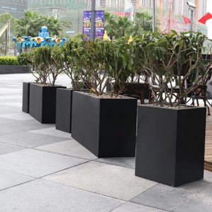 Jardinière personnalisée en acier inoxydable noir nordique, écologique, durable, pour l'extérieur, la maison et le jardin, pots et jardinières à <span class=keywords><strong>fleurs</strong></span> - Product Image 4