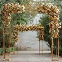 Décoration florale de mariage style bohème, chemin de table en soie couleur terre cuite, vente en gros