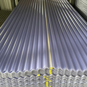 Láminas de Techo Corrugadas de PVC de 0.9 cm de Altura, Resistentes a la Corrosión, Impermeables y Duraderas, Material de Construcción - Product Image 1