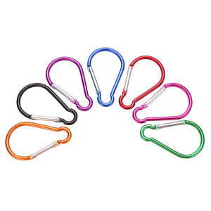 JH-DSK-DP-1 คาราบิเนอร์อะลูมิเนียมรูปทรงน้ำเต้า ตะขอเกี่ยวสำหรับเดินป่ากลางแจ้ง ตะขอเกี่ยวกระเป๋ารถเข็นเด็กอเนกประสงค์ ใช้ได้ทั่วไป - Product Image 6
