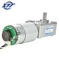 Moteur à engrenages à vis sans fin réversible A58-555 58 555 avec encodeur Hall, 12V 24V, moteur électrique à courant continu à faible vitesse, construction à aimant permanent
