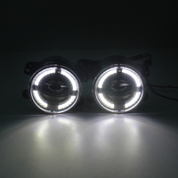 Nouveau phare antibrouillard LED en aluminium 12V 30W Halo Angel Eye DRL pour Wrangler JK 2007-2017, projecteur rond de 4 pouces