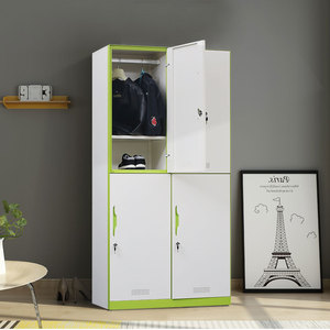 Armario de acero moderno, armario colgante ajustable, almacenamiento de ropa, muebles de Metal duraderos para el hogar, sala de estar, Hotel, Hospital - Product Image 2