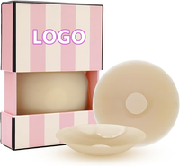 Cubrepezones Adhesivos de Silicona para Mujer, Forma de Corazón y Redonda, Impermeables, Transpirables, Reutilizables