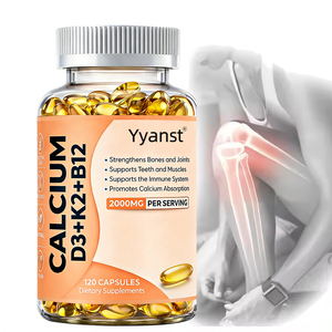 OEM/ODM Vitamine D3 & K2 en gélules pour renforcer les os et les articulations, favoriser l'absorption du calcium et soutenir les muscles quotidiennement, emballage personnalisé - Product Image 1