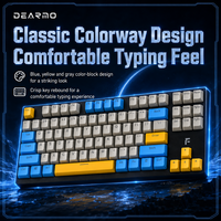Clavier mécanique à commutateur optique F90, 90 touches, compact, rétroéclairage RGB, clavier de jeu filaire USB, réponse rapide pour joueur sur ordinateur de bureau
