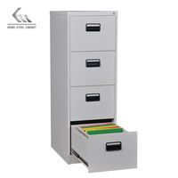 Armoire de classement latérale en acier pour bureau, personnalisable, facile à assembler, armoire de classement verticale en métal à 4 tiroirs