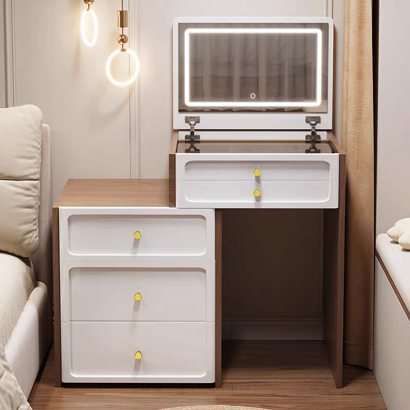 Walnut color + white