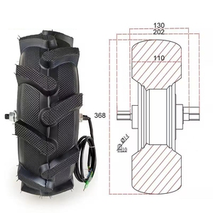 <span class=keywords><strong>Kit</strong></span> de conversion de moteur de roue électrique agricole 14 pouces 500W avec contrôleur d'accélérateur basse vitesse, moteur moyeu 500W pour la ferme - Product Image 3