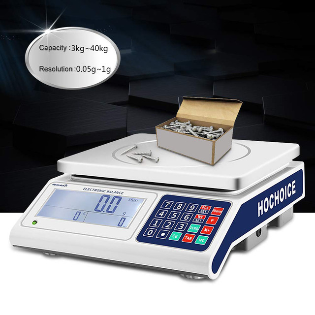 3kg-40kg RS232 Electronic Digital Industrial Weighing and Pieces Counting Scale with Printer Computer Connection Function