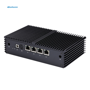 Qotom <span class=keywords><strong>J3455</strong></span> Quad Core Bộ vi xử lý 4 <span class=keywords><strong>Intel</strong></span> I211-AT Lan PoE 48V DC Jack Máy tính để bàn opnsense pfsense tường lửa Mini PC - Product Image 2