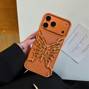 Funda de Teléfono Creativa con Diseño de Mariposa, sin Marco, Hueca, para iPhone 11 12 13 14 15 16 17 Pro Max, Transpirable, Rígida, Delgada, de PC - Product Image 6