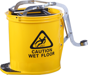 <span class=keywords><strong>Cubo</strong></span> Redondo de Plástico de 15L <span class=keywords><strong>con</strong></span> Escurridor de Mopa, Asa de Aluminio, <span class=keywords><strong>Pedal</strong></span> y Ruedas, Ecológico - Product Image 4