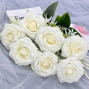 ดอ<span class=keywords><strong>ก</strong></span><span class=keywords><strong>ก</strong></span>ุหลาบประดิษฐ์แบบสมจริง7หัวสำหรับต<span class=keywords><strong>ก</strong></span>แต่งบ้านงานแต่งงาน - Product Image 3