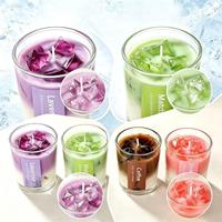 Maßgefertigte Duftgel-Wachskerze Matcha Kaffee Aromatherapie Heim Party Hochzeit Feiertagsgeschenk Großhandel Kreative Kerze