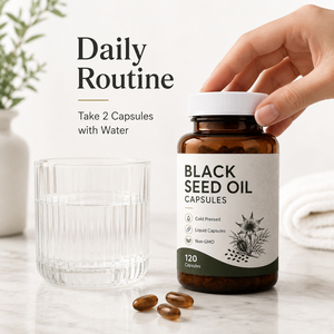Nouvelles Capsules de Suppléments de Santé Bio pour Adultes : Mélange de Mousse de Mer, Miel, Huile d'Argan Extra Vierge Pressée à Froid et Huile de Nigelle pour la Digestion - Product Image 5