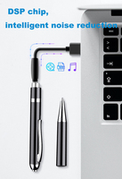Recoding Time 15 heures Lecteur MP3 Clé USB USB C Dispositif d'enregistrement Stylo enregistreur numérique activé par la voix