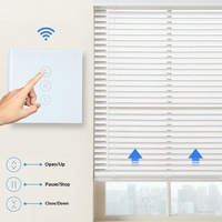 Interrupteur intelligent Wi-Fi pour rideaux, commande vocale Alexa, minuterie, télécommande, panneau tactile rétro, 10A 250V pour moteur de volet roulant