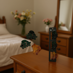 Flower Hair Clip 3/P Set For Women Fashion Accessories - Product Image 3