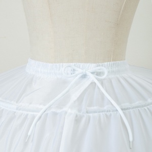 <span class=keywords><strong>Jupon</strong></span> de ballet volumineux pour enfants, avec 3 armatures en acier, style princesse, doublé, avec fleurs, 100% polyester - Product Image 3