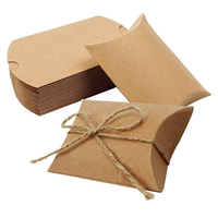 Boîte d'emballage pour oreillers, emballage en papier, boîte cadeau personnalisée en papier recyclé pour bonbons et chocolats