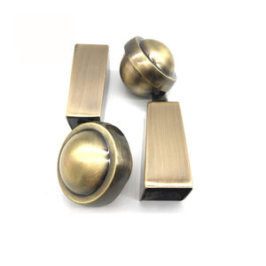 Golden Square Cup Zink legierung <span class=keywords><strong>Ball</strong></span> Teppich Nachlauf Räder Sofa Stuhl Bett Rollen für Möbel - Product Image 5