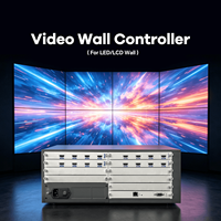Contrôleur d'affichage multi-couches 8x8, processeur de mur vidéo 2K, processeur de fusion vidéo