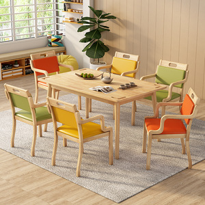 Senior Chair Solid Wood <b>Pine</b> Comfortable Elderly Living Room Dining Chair - Product Image 2