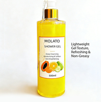 Gel Douche Naturel Molato Hydratant Peau Soyeuse Élimination des Impuretés Blanchissant
