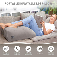 Vente en gros d'oreillers d'élévation de jambe multifonctions personnalisés Mart Oreillers de jambe gonflables pour gonfler Oreiller compensé portable