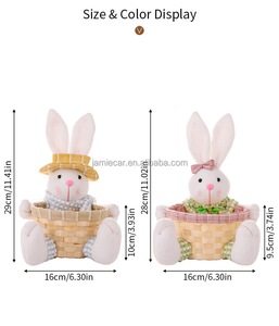 Creativo hecho a mano conejito caramelo titular ornamento lindo cubo contenedor huevo de Pascua regalo <span class=keywords><strong>Sparty</strong></span> decoraciones suministros - Product Image 5