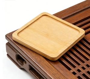 Base para posavasos de bambú hecha a mano, material aislante del calor, tapete de mesa de alta gama, resistente al calor - Product Image 1