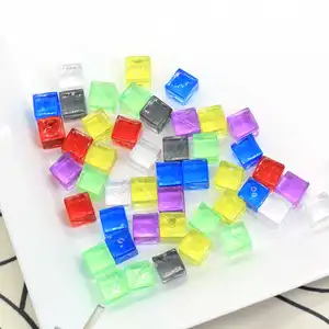 8ミリメートルIce Cubes Reusable Artificial Clear Acrylic Cubes Whisky Drinks Display Photography Props Wedding Party Decor