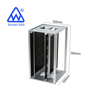 Porte-revues antistatique noir ESD, taille 355x320x563, température 100-150