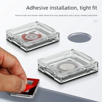 Cache de protection transparent pour bouton d'urgence d'ascenseur Sweideer, étui de protection pour bouton de commutation, capuchon de protection pour enfants et chats