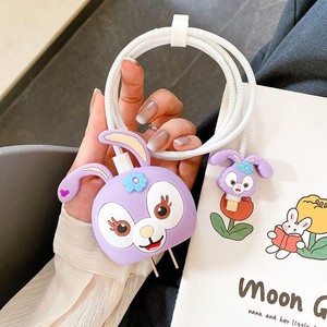 Dễ thương phim hoạt hình Silicone sạc trường hợp đối với Apple iPhone Head Cover 18W 20W 3D sạc cáp bảo vệ trường hợp Tổ Chức Hoạt hình - Product Image 2