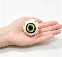 Umweltfreundliche Ungefärbte Wollfilzkugeln Halloween Dekorative Kugeln Handgenähte Wollkugeln Geschenkbox-Füller Feiertagsdekoration