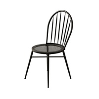 Chaise en métal rétro américaine pour la maison, chaise de café en plein air, chaise de salon pour salon de thé, style minimaliste moderne