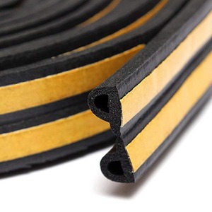 Strisce Isolanti Acustiche in Gomma EPDM Tipo D P E I per Porte e Finestre in <span class=keywords><strong>Legno</strong></span> e Metallo, <span class=keywords><strong>Guarnizioni</strong></span> Adesive per Isolamento Termico - Product Image 5