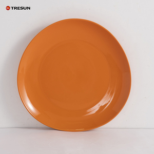 ชุดจานชามเซรามิกเคลือบสีส้มคุณภาพพรีเมียม ชุดอาหารค่ำ - Product Image 5