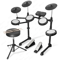 Kit de batterie électronique universel pour adultes et enfants, cinq fûts, trois cymbales, vente en gros
