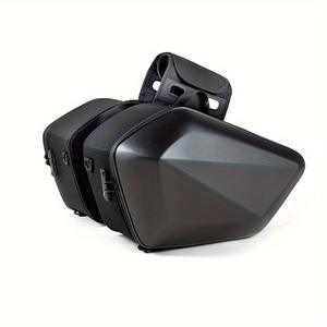 Bolsa de Motocicleta de Cuero para Dos Personas, Impermeable, con Almacenamiento para Casco y Almacenamiento Lateral - Product Image 2