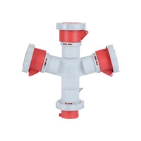 Prise répartiteur industriel IP67 3 voies 5 broches 400V 32A adaptateur de prise industrielle étanche 1 en 3 sorties