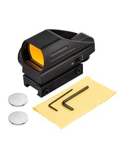 Mira de Punto Rojo de Alta Reflexión de Aluminio de 20 mm con 4 Retículas, Resistente al Agua, Óptica Holográfica, Mira Láser Absoluta Co-Witness - Product Image 6